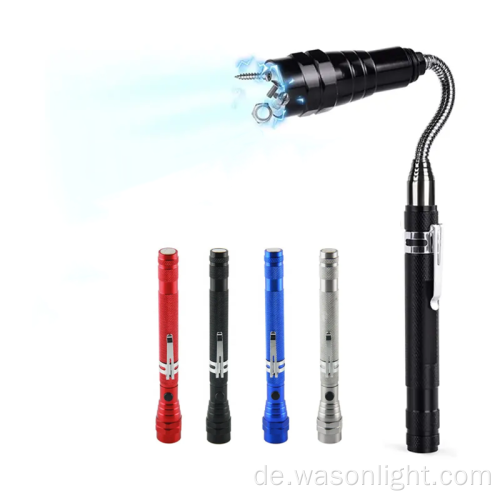 Werksfabrik -OEM -Teleskop -Magnetpickup -Werkzeug mit hellen LED -Leuchten Flexible Pick -up -LED -Taschenlampe mit ausziehbarem Hals